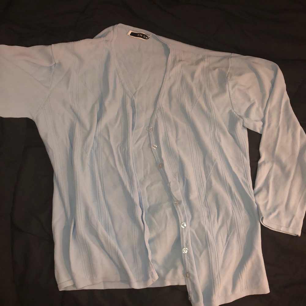 Light blue cardigan